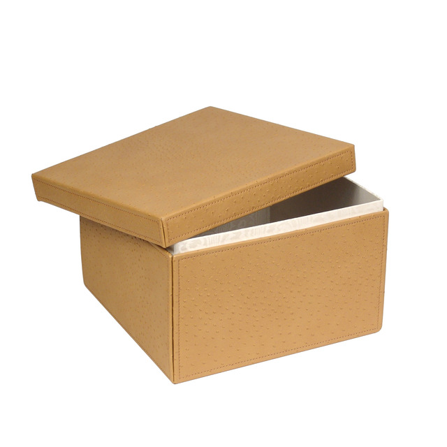 top/bottom leatherette lined box